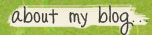 About my Blog